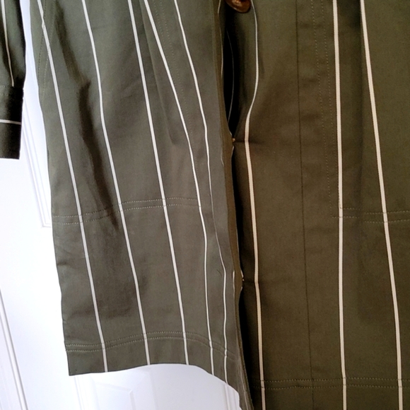 NWT Derek Lam 10 Crosby Loden Military Green Olive Utility Dress - Picture 11 of 12